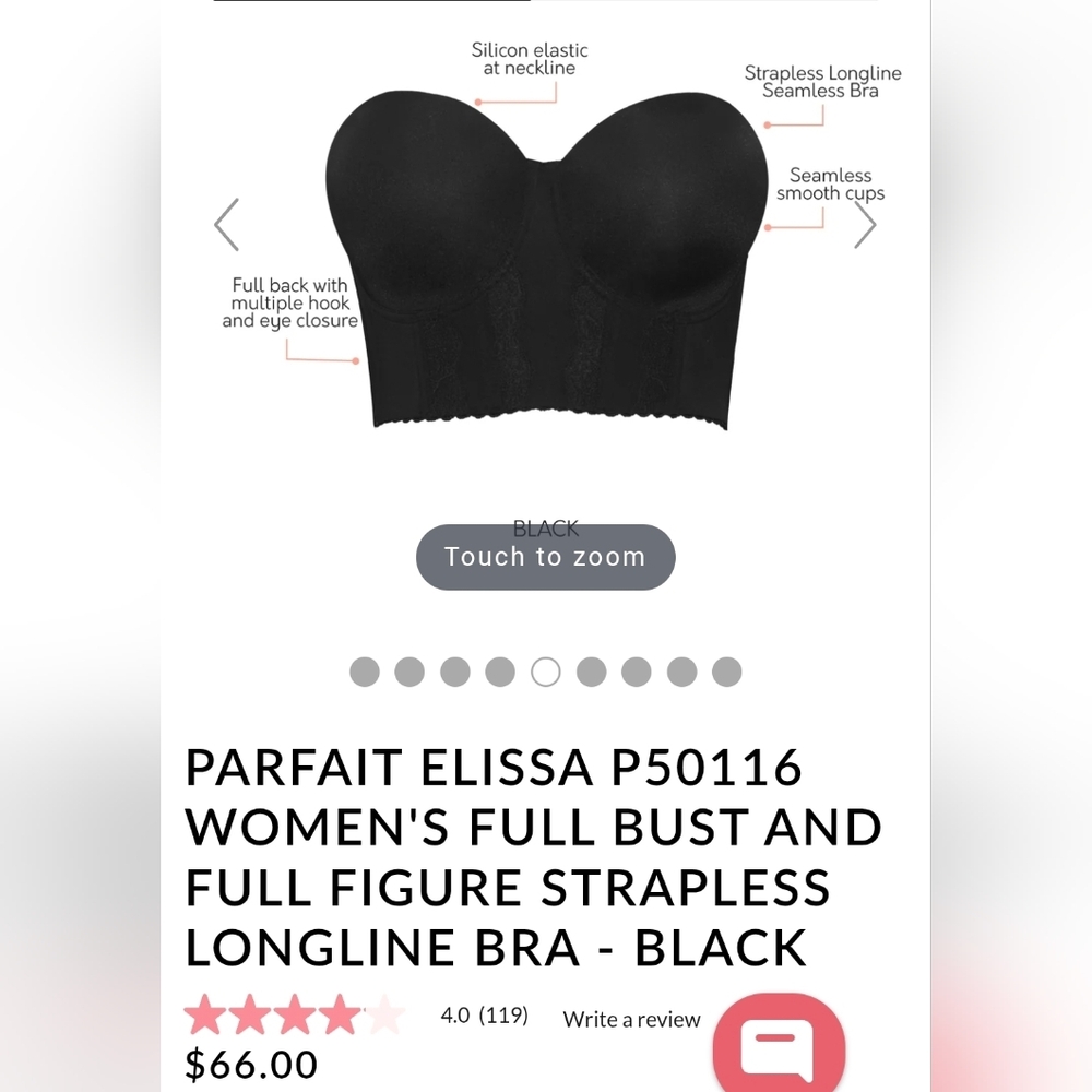 Parfait Elissa Longline Strapless Bra 32H